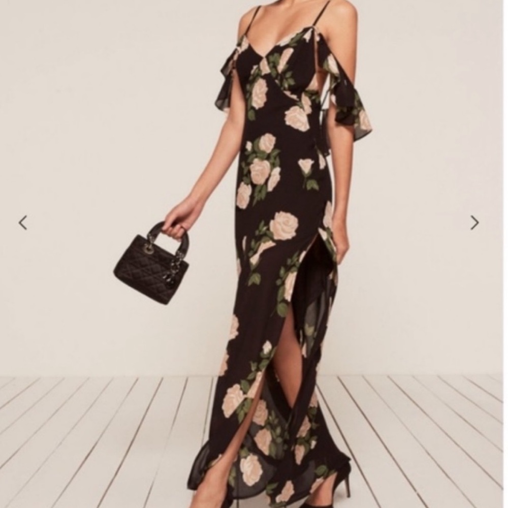Reformation floral maxi rose dress - Picture 2 of 9